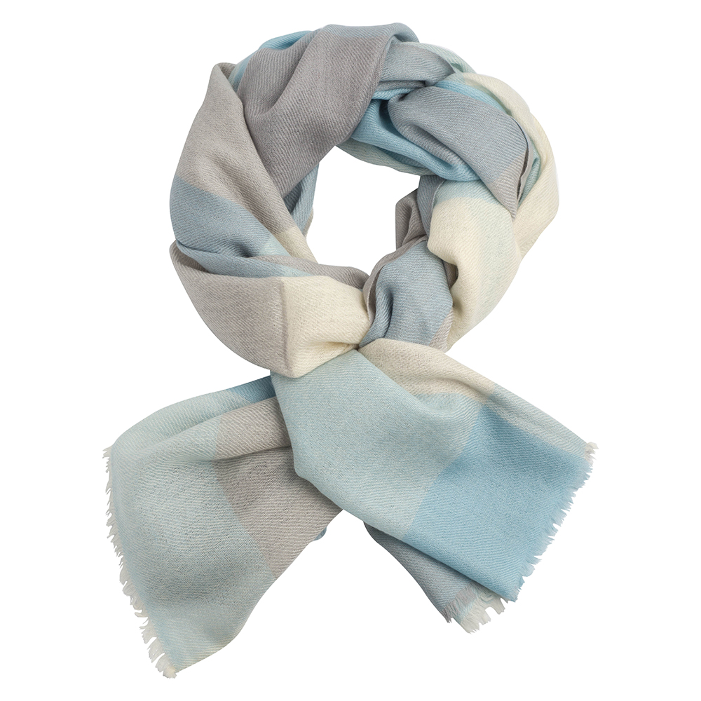 checkered cashmere stole