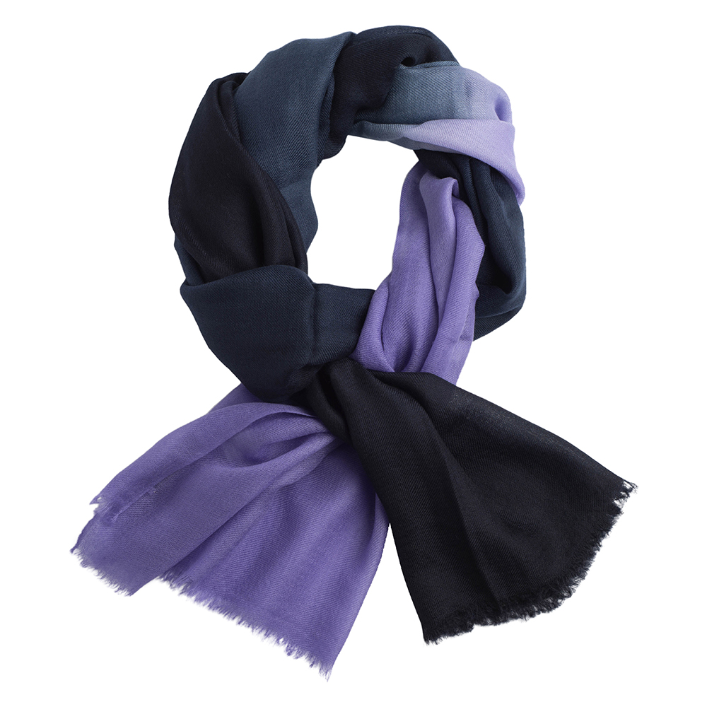 Navy/Lavender cashmere stole Navy/Lavender cashmere stole