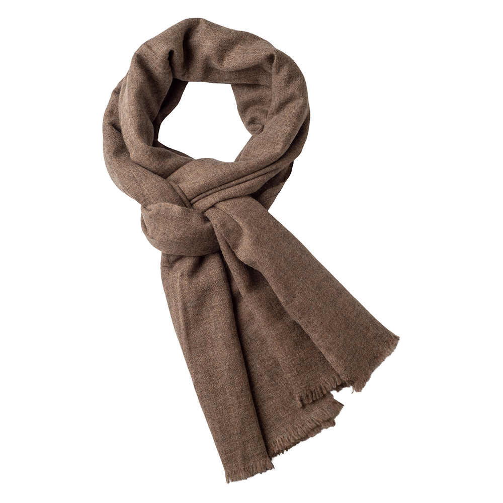 Brown melange stole