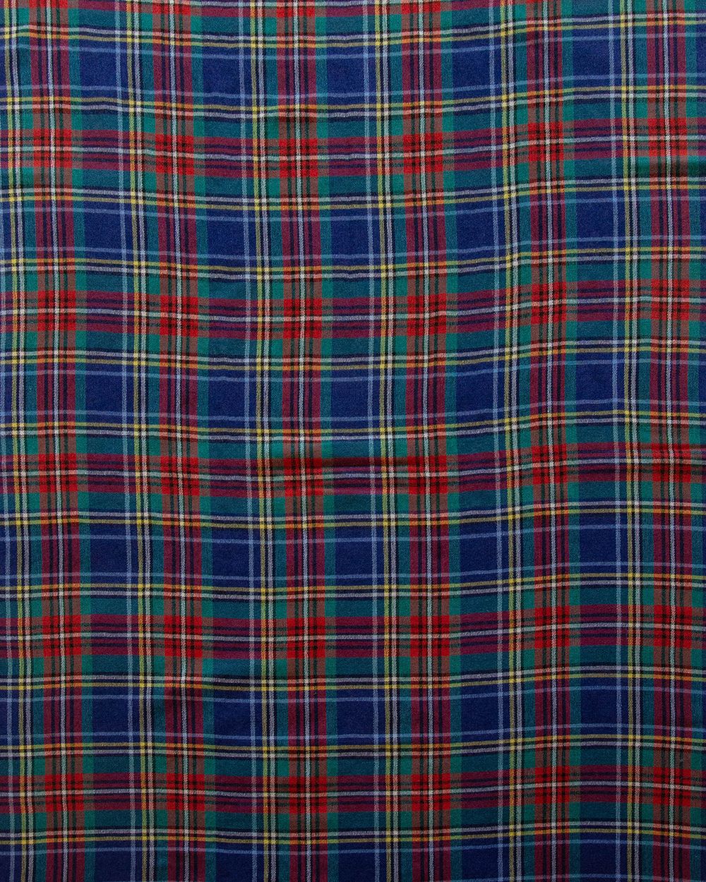 Blue tartan scarf