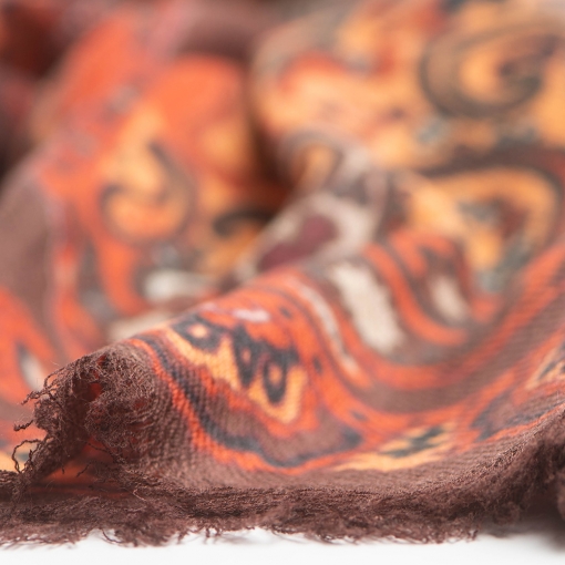 Brown/red paisley