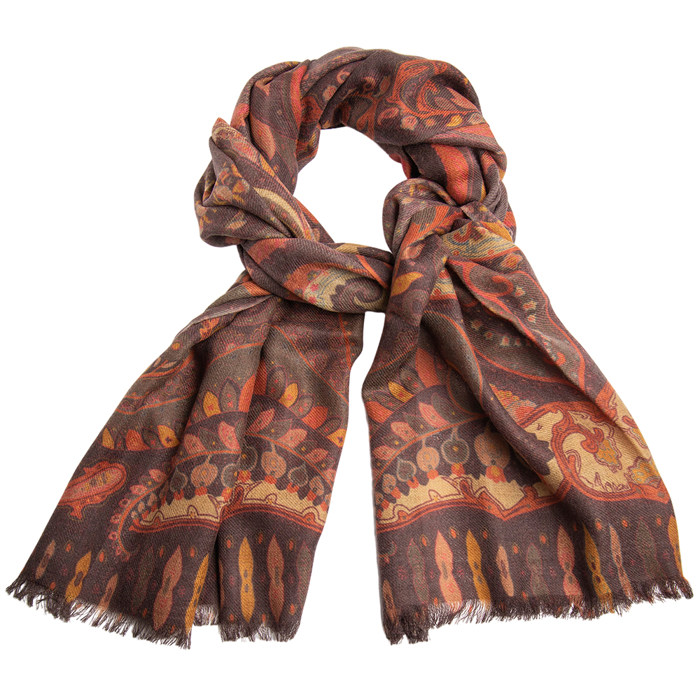 Brown paisley stole Brown paisley stole