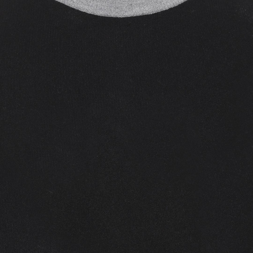 merino cashmere oversize sweater black merino cashmere oversize sweater black