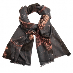 Leopard print shawl