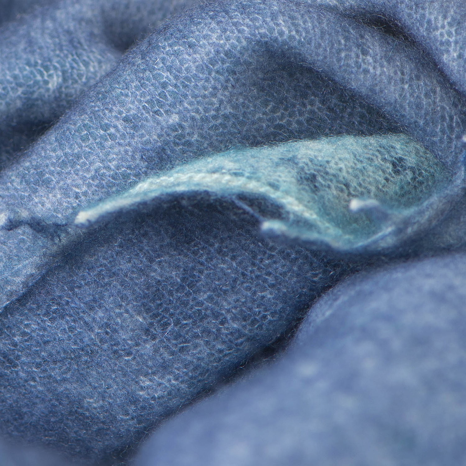 square cashmere shawl blue