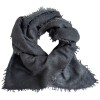 square cashmere shawl gray