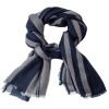 Cashmere stripe shawl